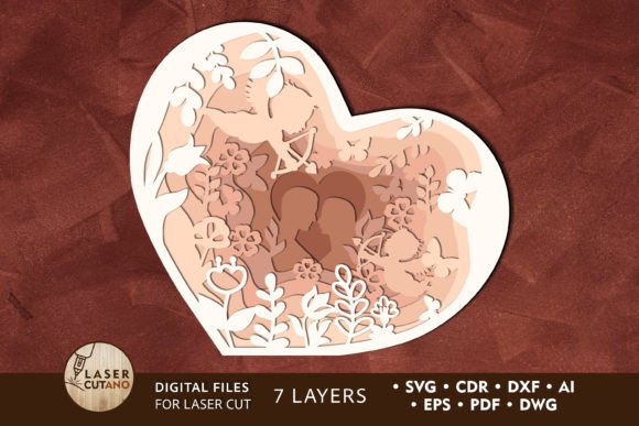 Download Heart Decorative Ornament, Cut Template - Decorative ornament Collection