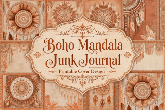 Download Boho Mandala Junk Journal - Boho mandala Collection