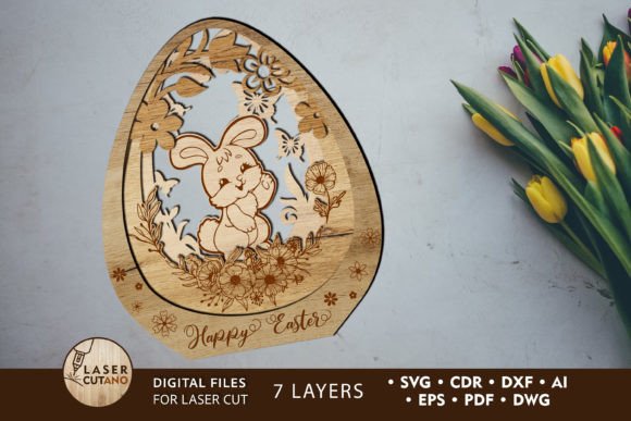 Download Easter Decorative Ornament, Cut Template - Decorative ornament Collection