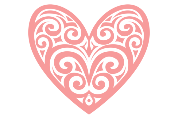 Download Heart Shape with Decorative Ornament. Pi - Decorative ornament Collection